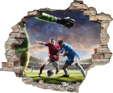 queence Wandtattoo »Fussball Zweikampf« (1 Stück)