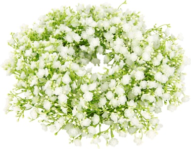 IGEA, I.GE.A. Kunstkranz »Schleierkraut«, (1 St.), Kerzenkranz Tischkranz Tischdeko Wanddeko Türdeko Hochzeitsdeko Kunstblumen Pflanze Gypsophila Blumen für Hochzeit Brautsträusse Dekoration Basteln, I.GE.A. Kunstkranz »Schleierkraut«, 7 cm