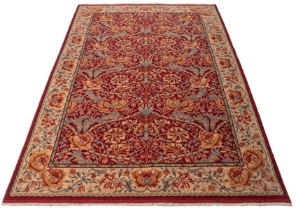 THEKO, THEKO Wollteppich »Saharna 2968«, rechteckig, 10 mm Höhe, reine Wolle, Orient-Optik, mit Fransen, Wohnzimmer, THEKO Wollteppich »Saharna 2968«, rechteckig, 10 mm Höhe, reine Wolle, Orient-Optik, mit Fransen