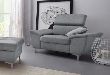 exxpo - sofa fashion, exxpo - sofa fashion Sessel, exxpo - sofa fashion Sessel »Azzano, Loungesessel, bequem,«, mit toller Kopfteilverstellung für noch mehr Sitzkomfort