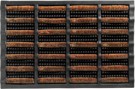 Astra, Fußmatte, »Rimini 568«, ASTRA, rechteckig, Höhe 30 mm, gepresst, ASTRA Fussmatte »Rimini 568-1«, rechteckig, 30 mm Höhe, Schmutzfangmatte, mit Kokosbürsten, In -und Outdoor geeignet