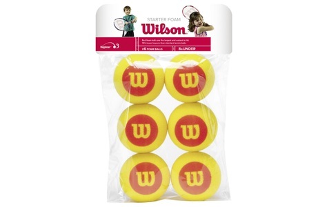 WILSON, Starter Foam Balls (Stage 3) 6er Beutel, Wilson Tennisball »Starter gelb«