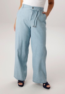 Aniston PLUS Weite Jeans mit elastischen Bund