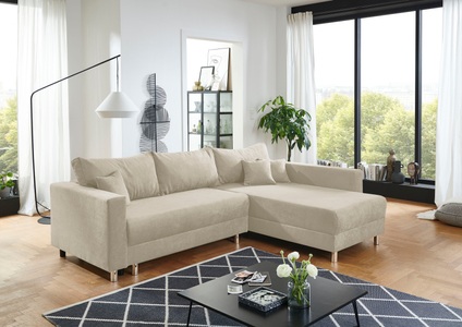 INOSIGN, INOSIGN Ecksofa »Anela«, inklusive Bettfunktion, praktischem Bettkasten, loser Zier- und Rückenkissen, INOSIGN Ecksofa »Anela L-Form«, inklusive Bettfunktion, Bettkasten, loser Zier- und Rückenkissen