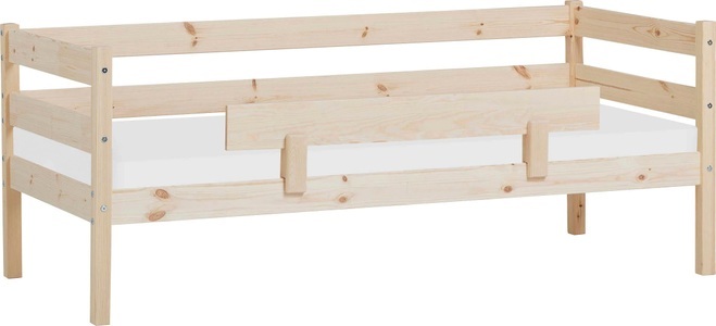 Hoppekids, Hoppekids Einzelbett »ECO Comfort«, (Set), mit Rollrost in 8 Farben, wahlweise mit Matratze und Absturzsicherung, Hoppekids Einzelbett »ECO Comfort Kinderbett, Kiefer Massivholz, Jugendbett inkl. Rollrost«, 70x160 cm, wahlweise in verschieden Farben/ Matratze/ Absturzsicherung