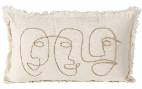 undefined, Boltze - Kissen Pica 50 cm x 30 cm, Beige, 