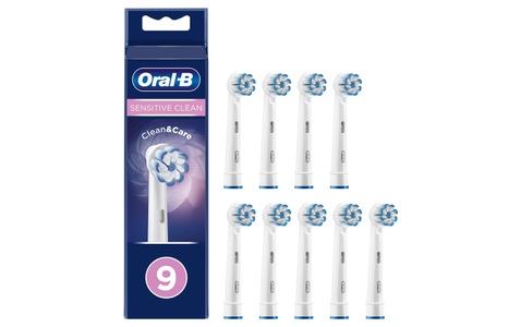 Oral-B, Oral-B Sensitive Clean Aufsteckbürsten, Oral-B Oral-B Aufsteckbürsten Sensitive Clean & Care 9er-Pack
