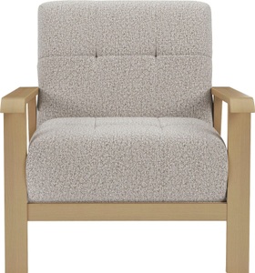 SIT&MORE, sit&more Sessel »Billund«, Armlehnen aus Buchenholz in natur, verschiedene Bezüge und Farben, sit&more Sessel »Billund«, Armlehnen aus Buchenholz in natur, verschiedene Bezüge und Farben