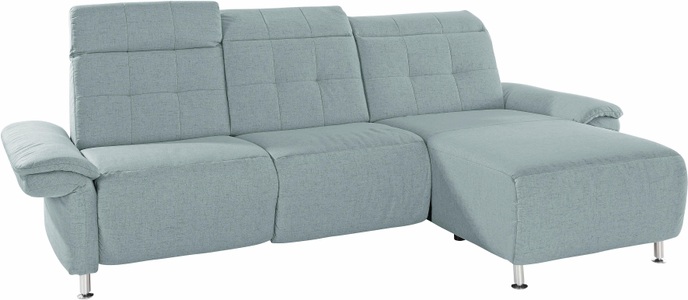 PLACES OF STYLE, Places of Style Ecksofa »Manhattan«, 2 Sitze mit elektrischer Relaxfunktion, verstellbare Armlehnen, Home affaire Ecksofa »Manhattan L-Form« 2 Sitze mit elektrischer Relaxfunktion, verstellbare Armlehnen
