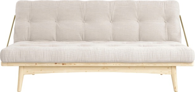 Karup Design, Karup Design Schlafsofa FOLK Cord Gestell und Stofffarbe auswählbar, Karup Design Schlafsofa »Folk«, aus massiven Kiefernholz, inkl. Futonmatratze