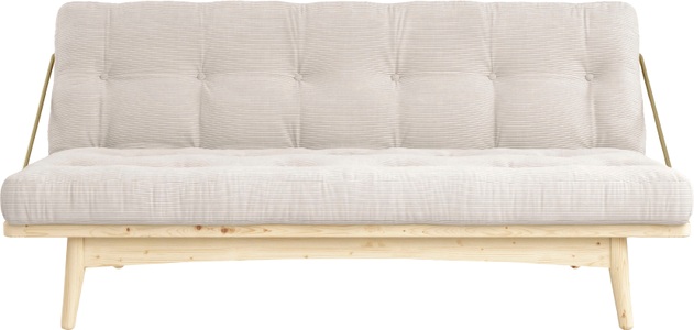 Karup Design, Karup Design Schlafsofa FOLK Cord Gestell und Stofffarbe auswählbar, Karup Design Schlafsofa »Folk«, aus massiven Kiefernholz, inkl. Futonmatratze