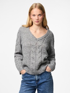 pieces Strickpullover »PCNINA LS V-NECK KNIT NOOS BC«