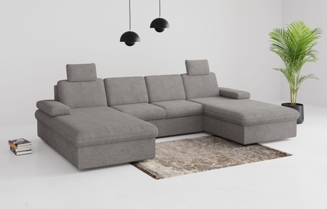 sit&more Wohnlandschaft »Moreno«, mit Armteilverstellung,wahlweise mit Bettfunktion