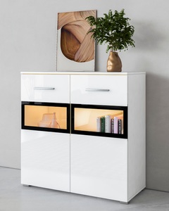 undefined, Sideboard, Breite 91 cm, INOSIGN Sideboard »Sarah«, Breite 91 cm, Türen mit Glaseinsatz