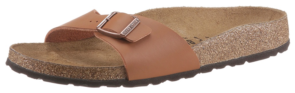 Birkenstock, Birkenstock Pantolette »MADRID«, in schmaler Schuhweite, mit ergonomisch geformtem Fussbett, 