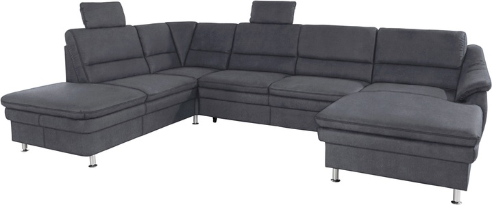 SIT&MORE, sit&more Wohnlandschaft, sit&more Wohnlandschaft »Cardoso U-Form« mit Federkern und Kopfstützen, mit Bettfunktion und Relaxfunktion