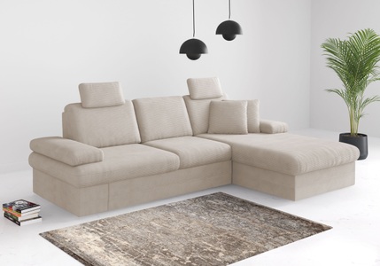 sit&more Ecksofa »Moreno«, mit Armteilverstellung,wahlweise mit Bettfunktion