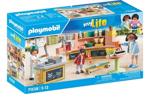 PLAYMOBIL, 71538 Food Lounge Multicolor, Playmobil® Spielbausteine »My Life Food Lounge 71538«, (54 St.)