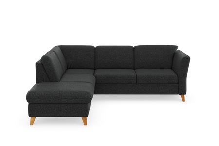 HOME AFFAIRE, Home affaire Ecksofa »Trelleborg«, Federkern-Polsterung, wahlweise mit Bettfunktion und Stauraum, Kopfstützen optional, Home affaire Ecksofa »Trelleborg L-Form«, Federkern-Polsterung, wahlweise mit Bettfunktion und Stauraum