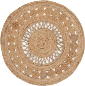 carpetfine, carpetfine Teppich »Juteteppich Ella«, rund, 5 mm Höhe, carpetfine Teppich »Juteteppich Ella«, rund, 5 mm Höhe