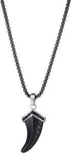 Firetti Kette mit Anhänger »Schmuck Geschenk Edelstahl Halsschmuck Halskette Teeth Zahn«, mit Zirkonia (synth.)