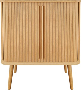 Woodman, Woodman Highboard »Rove«, besonderes Design, Woodman Highboard »Rove«, Stauraumschrank besonderes Design, Breite 83 cm, mit Eichenholzfurnier