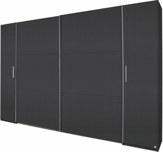 rauch BLUE, rauch BLUE Schwebetürenschrank »Kronach«, mit Dreh- und Schwebetüren, rauch Schwebetürenschrank »Kleiderschrank Drehtürenschrank Schrank Garderobe KRONACH TOPSELLER«, mit Dreh- und Schwebetüren und vielen Einlegeböden MADE IN GERMANY