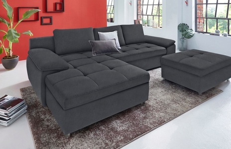 SIT&MORE, sit&more Ecksofa »Labene«, sit&more Ecksofa »Labene L-Form«, wahlweise mit Bettfunktion und Bettkasten, auch als XXL-Variante