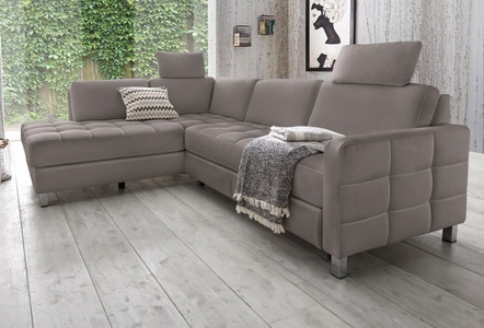 SIT&MORE, sit&more Ecksofa, sit&more Ecksofa »Pablo L-Form«, wahlweise mit Bettfunktion