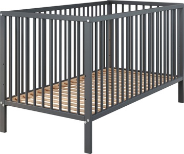 Trendteam, trendteam Babybett »Universal«, (1 tlg.), Baby-Bett mit Gitterbettseiten aus Massivholz, inkl. Lattenrost, Schlupfsprossen, 