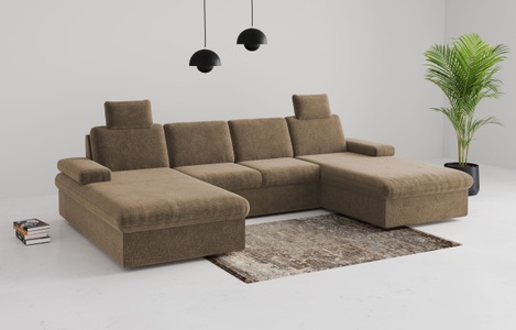 sit&more Wohnlandschaft »Moreno«, mit Armteilverstellung,wahlweise mit Bettfunktion