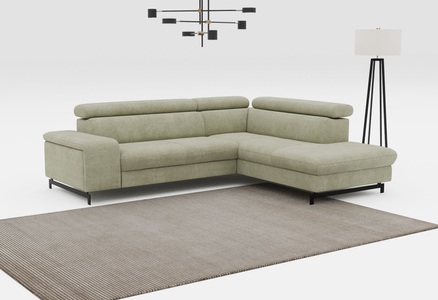COTTA Ecksofa »Emma L-Form«, mit Kopfteilverstellung, wahlweise mit Bettfunktion & Bettkasten