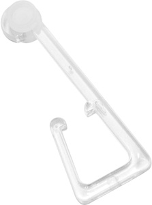 Gardinia, Gardinenhaken »Haken für Stoffösen«, GARDINIA, passend für Gardinen Gardinenstangen Vorhänge, GARDINIA Gardinenhaken »Haken für Stoffösen«, (10 St.), Serie Stoffösen