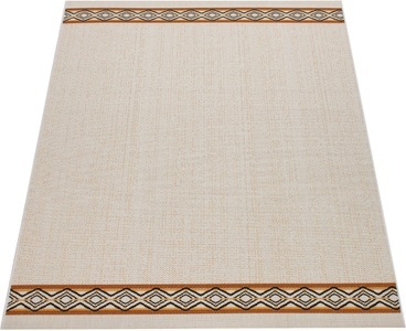 PACO HOME, Paco Home Teppich »Ostende 541«, rechteckig, 4 mm Höhe, Flachgewebe, mit Bordüre, In- und Outdoor geeignet, Wohnzimmer, Paco Home Teppich »Ostende 541«, rechteckig, 4 mm Höhe, Flachgewebe, mit Bordüre, In- und Outdoor geeignet, Wohnzimmer