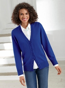 CASUAL LOOKS, Casual Looks Strickjacke in »fully fashioned«-Verarbeitung, Casual Looks Strickjacke