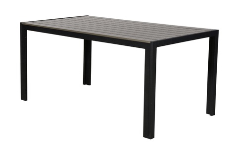 CoCon, COCON Tisch Alice, 150 x 90 cm, Grau/Schwarz, Cocon Gartentisch »Alice, 150 x 90 cm, Grau/Schwarz«