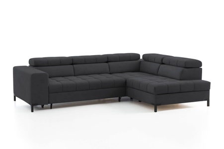 exxpo - sofa fashion, exxpo - sofa fashion Ecksofa, Steppung im Sitzbereich, Wahlweise mit Bettfunktion und Bettkasten, inklusive 5 verstellbaren Kopfstützen, exxpo - sofa fashion Ecksofa »Bocco, hochwertige Verarbeitung, toller Sitzkomfort, bequem, L-Form«, wahlweise mit Bettfunktion u. Bettkasten, inkl. Kopfteilverstellung