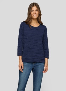 Rabe 3/4-Arm-Shirt mit Struktur Muster