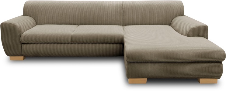 HOME AFFAIRE, Home affaire Ecksofa »Nika«, wahlweise mit Bettfunktion, auch in Cord, Home affaire Ecksofa »Nika zeitlos und elegant, L-Form« wahlweise mit Bettfunktion, auch in Cord