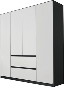 Rauch, rauch PACK´S Kleiderschrank »Mainz«, ohne Spiegelelemente, rauch Drehtürenschrank »Kleiderschrank Schrank Garderobe Garderobenschrank MAINZ«, grifflose Front, Aussentüren mit Push-to-Open Funktion MADE IN GERMANY