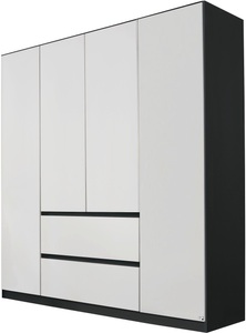 Rauch, rauch PACK´S Kleiderschrank »Mainz«, ohne Spiegelelemente, rauch Drehtürenschrank »Kleiderschrank Schrank Garderobe Garderobenschrank MAINZ«, grifflose Front, Aussentüren mit Push-to-Open Funktion MADE IN GERMANY