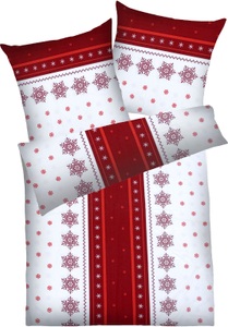 Dyckhoff, Dyckhoff Bettwäsche »Schneeflocke«, (2 tlg.), aus Weichfrottier, Dyckhoff Bettwäsche »Schneeflocke«, aus Weichfrottier