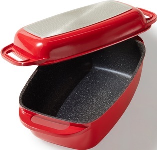 Stoneline, STONELINE Bräter, STONELINE Bräter, Aluminiumguss, (Set, 1 tlg.), Induktion, 5,6 Liter