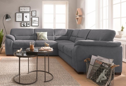 SIT&MORE, sit&more Ecksofa, sit&more Ecksofa »Montego L-Form«, wahlweise mit Bettfunktion und Schubkasten