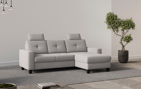 Places of Style Ecksofa »Varese«, wahlweise mit Bettfunktion und Bettkasten
