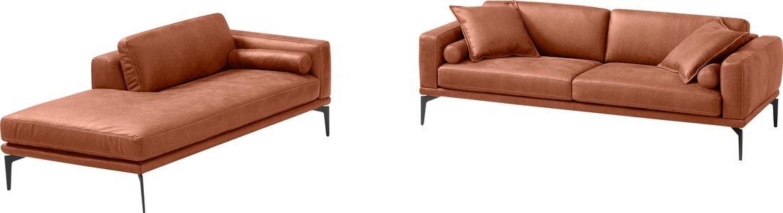 Egoitaliano, Egoitaliano Polstergarnitur »Masu«, Höhe der Rückenkissen und Sitztiefe verstellbar, 3 Rollkissen, Egoitaliano Polstergarnitur »Masu, Design trifft sensationellen Sitzkomfort«, Höhe der Rückenkissen und Sitztiefe verstellbar, 3 Rollkissen