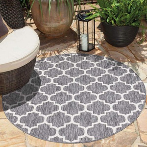 Carpet City, Carpet City Teppich »Outdoor«, rund, 5 mm Höhe, Wetterfest & UV-beständig, für Balkon, Terrasse, Wintergarten, Flachgewebe, auch in quadratischer Form erhältlich, Carpet City Teppich »Outdoor 462«, rund, 5 mm Höhe, UV-beständig, Flachgewebe, auch in quadratischer Form erhältlich
