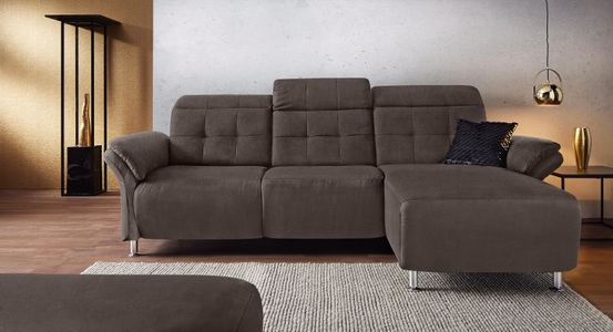 PLACES OF STYLE, Places of Style Ecksofa »Manhattan«, 2 Sitze mit elektrischer Relaxfunktion, verstellbare Armlehnen, Home affaire Ecksofa »Manhattan L-Form« 2 Sitze mit elektrischer Relaxfunktion, verstellbare Armlehnen