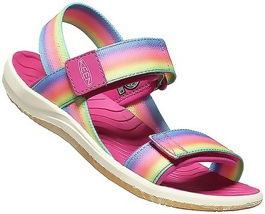 Keen, Keen Sandale »ELLE BACKSTRAP«, mit Klettverschluss, KEEN Mädchen Freizeitsandalen Y Elle Backstrap, Mehrfarbig, aus Polyester