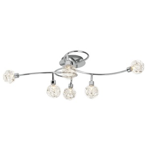 Brilliant, Deckenlampe Joya 6-flammig, Brilliant Deckenstrahler »Joya«, 6 flammig, Leuchtmittel G9 ohne Leuchtmittel, Deckenspot 6flg chrom